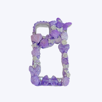 【Purple Garden】Handmade Decoden cream glue phone cases, can be customized for all models,nice craft as gifts for you.