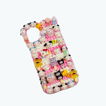 【Minimini】Handmade Decoden cream glue phone case, cream glue phone case, nice handicrafts gift