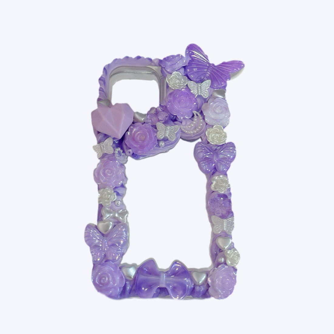 【Purple Garden】Handmade Decoden cream glue phone cases, can be customized for all models,nice craft as gifts for you.